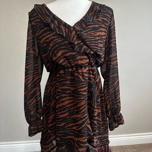 Tiger print dress